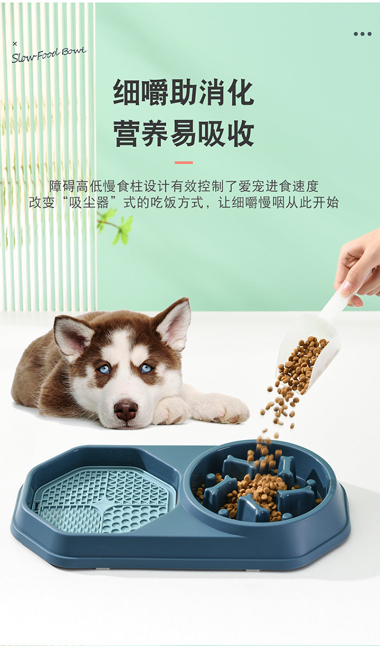 EasyFeeder 2-in-1 Slow Feeder & Water Bowl - Optimal Pet Health Companion